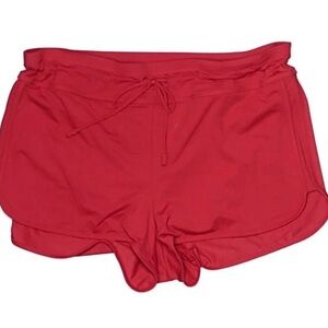ATHLETA MATADOR RED SURGE SWIM SHORTS, SMALL